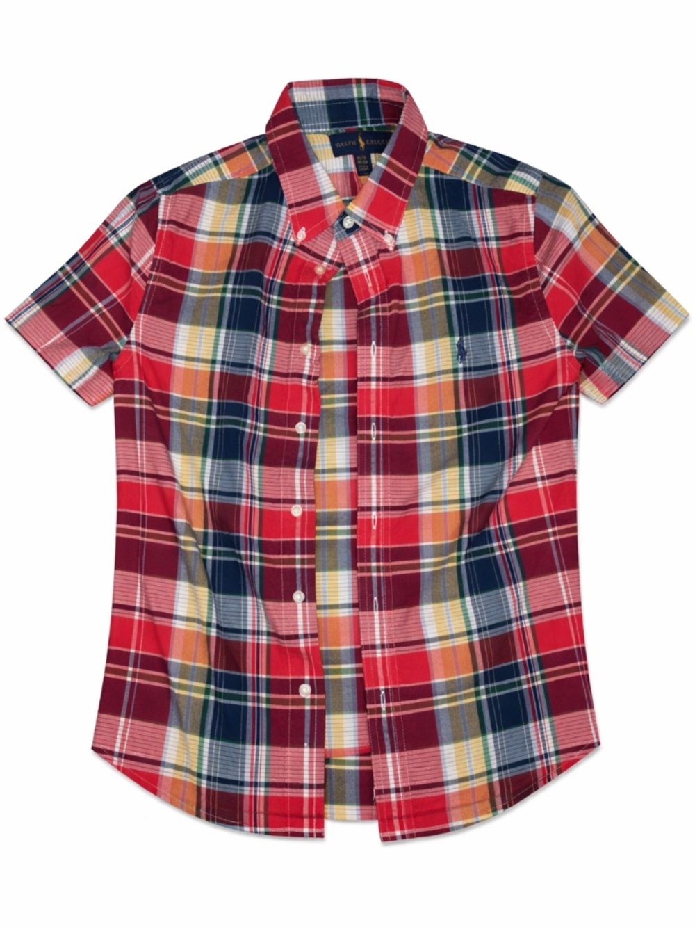 🔥🔥 NWOT Polo Ralph Lauren Boys Plaid Button-Down Shirt Sz 18-20 |